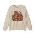 Sweater Weather Crewneck Sweatshirt — Autumn Raccoon Pumpkin Fall Graphic