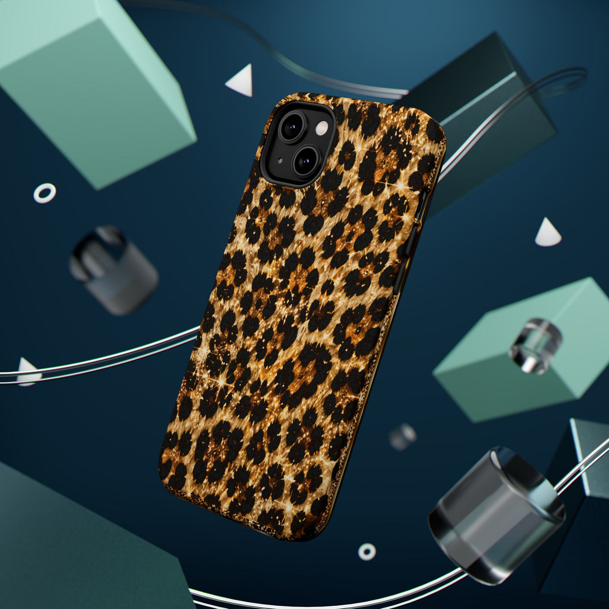 Leopard Print Magnetic Impact-Resistant Phone Case