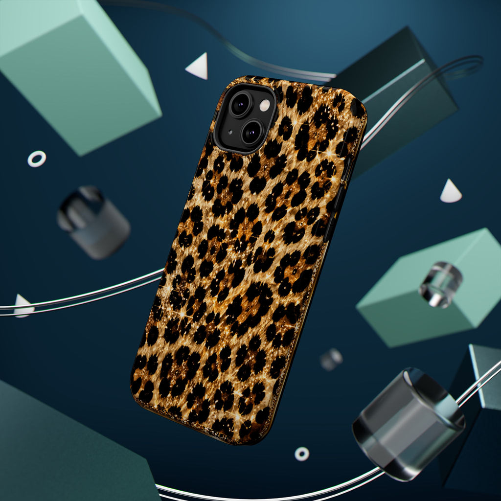 Leopard Print Magnetic Impact-Resistant Phone Case