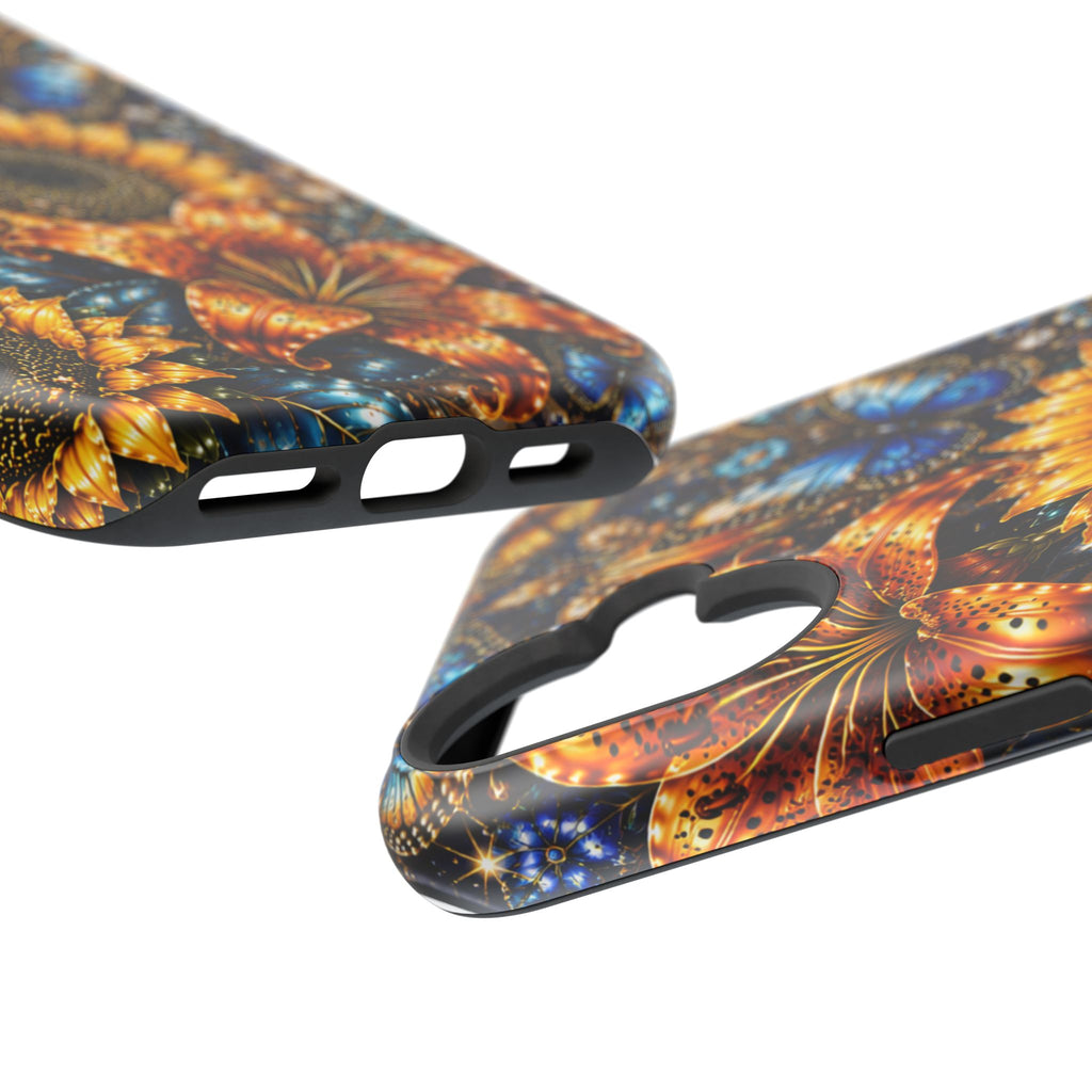 Sunflower & Blue Butterfly Magnetic Impact Phone Case