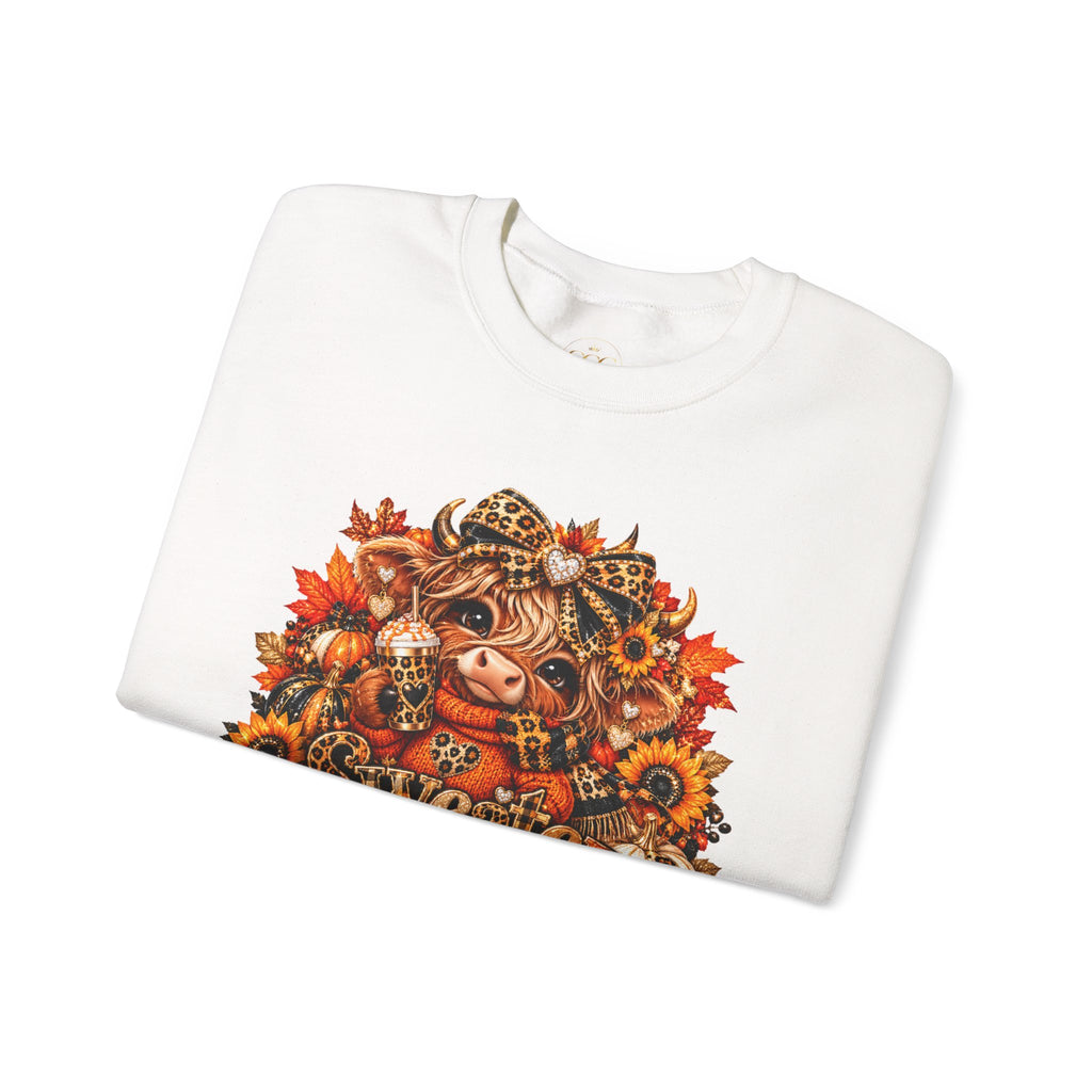 Sweater Weather Fall Sweatshirt — Autumn Pig & Sunflower Cozy Crewneck