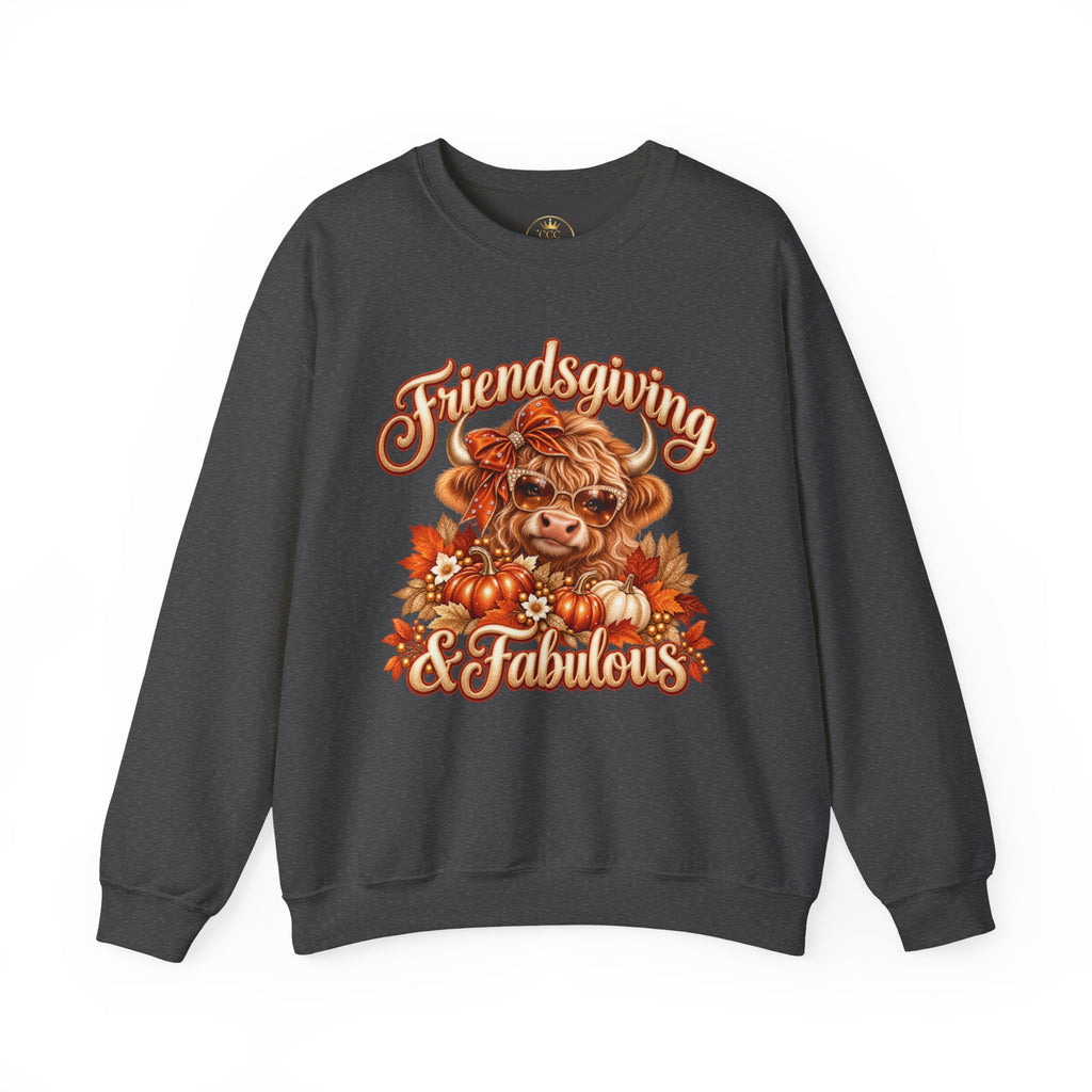 Friendsgiving and Fabulous Sweatshirt | Fall Graphic Crewneck