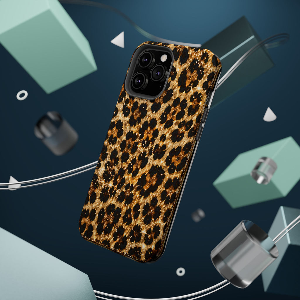 Leopard Print Magnetic Impact-Resistant Phone Case