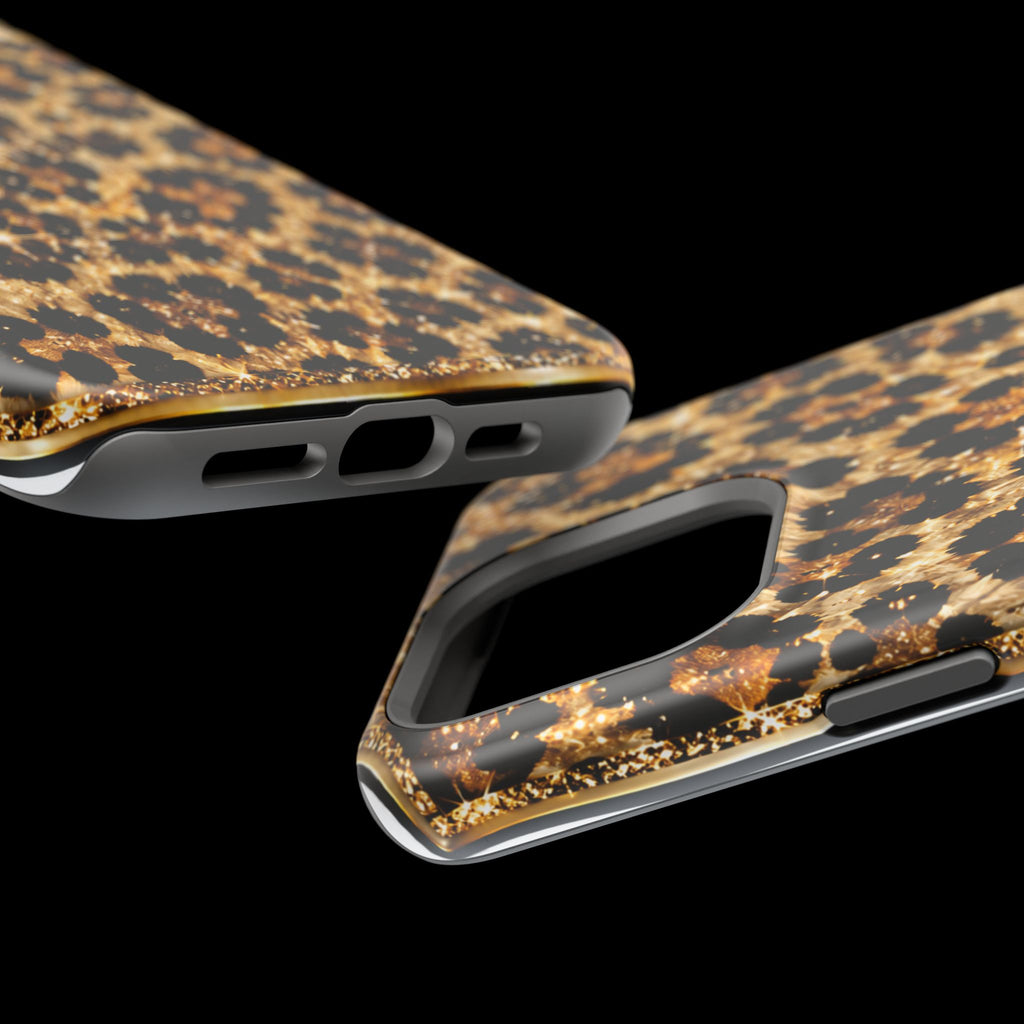 Leopard Print Magnetic Impact-Resistant Phone Case