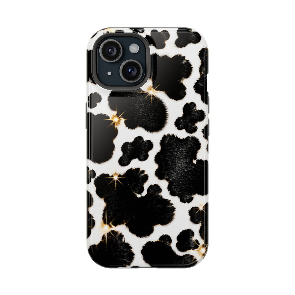Cow Print Magnetic Impact-Resistant Phone Case