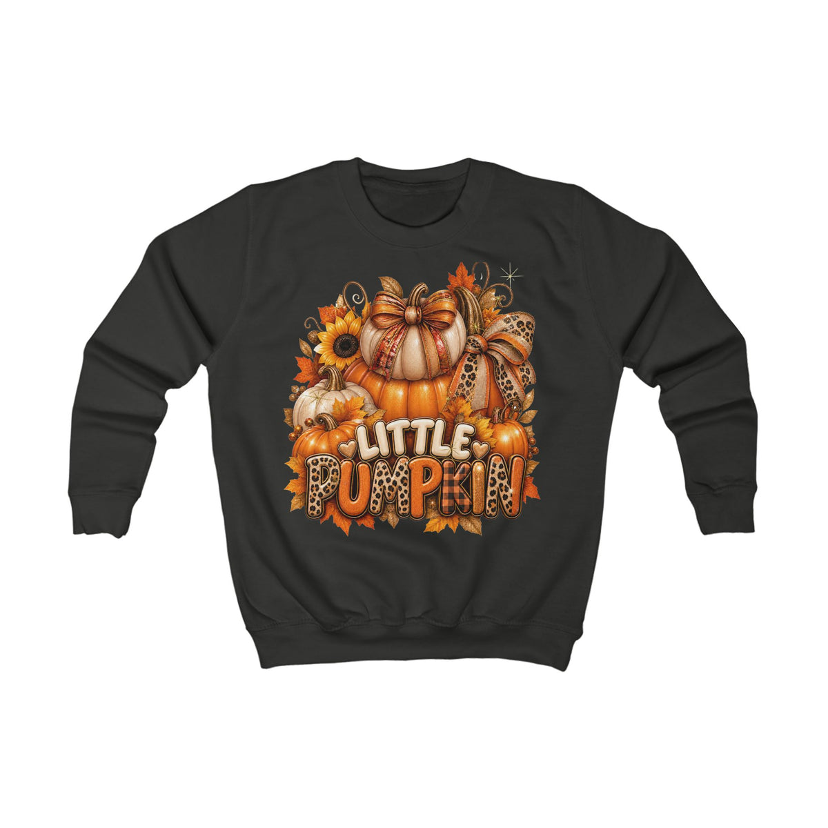 Little Pumpkin Kids Sweatshirt | Fall Harvest Graphic