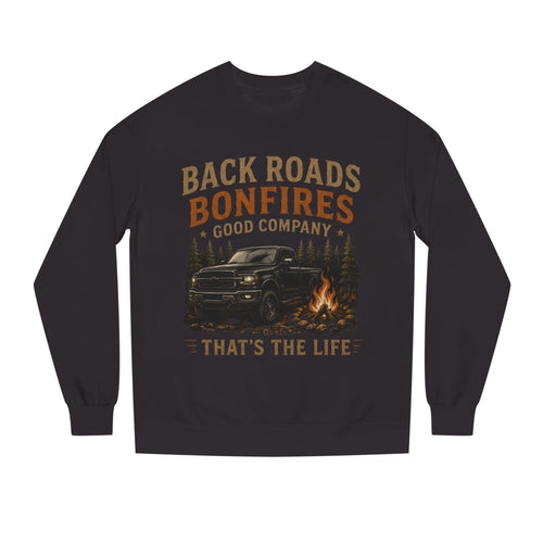 Back Roads Bonfires Good Company Sweatshirt | Men's Fall Crewneck