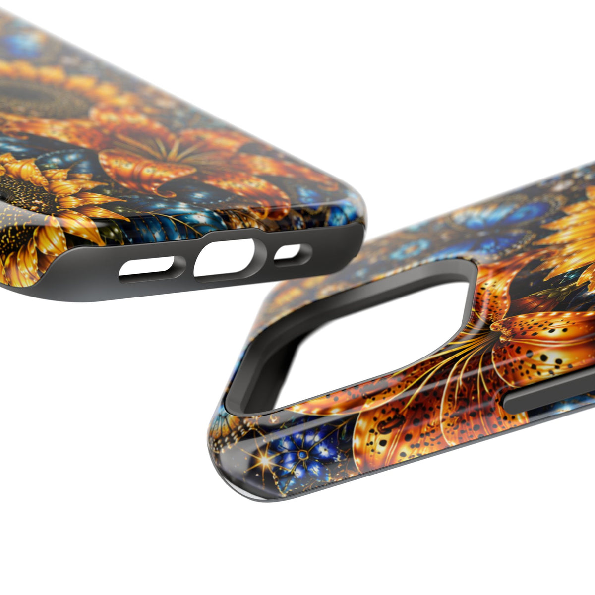 Sunflower & Blue Butterfly Magnetic Impact Phone Case