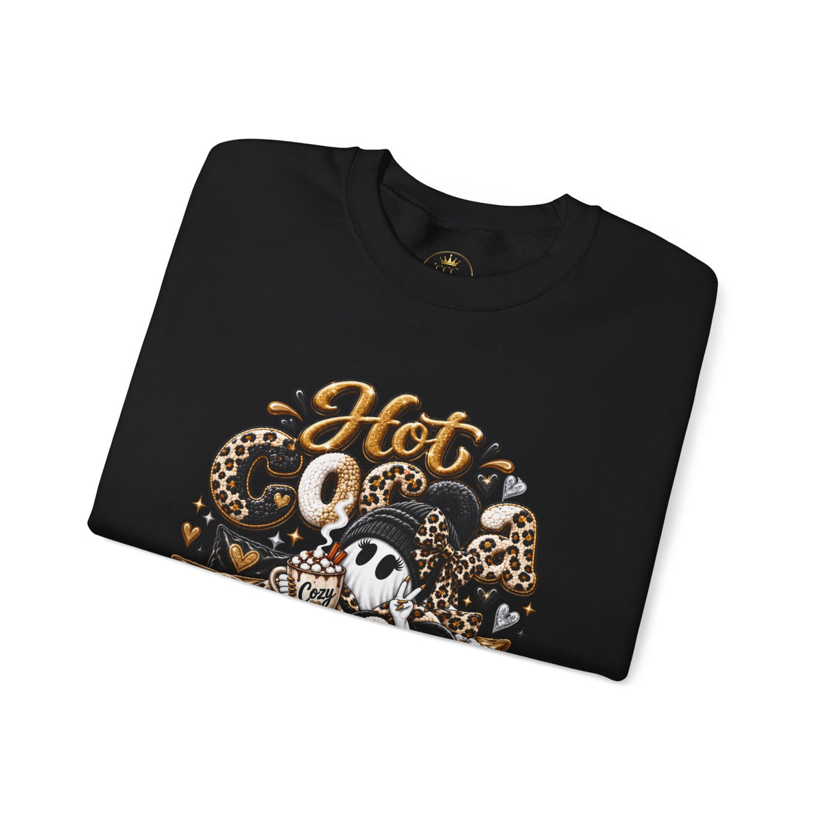 Hot Cocoa Season Ghost Sweatshirt | Cozy Fall Crewneck
