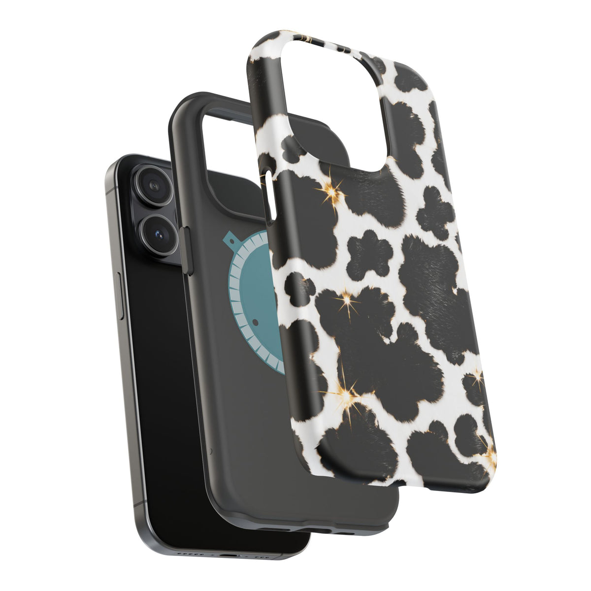 Cow Print Magnetic Impact-Resistant Phone Case