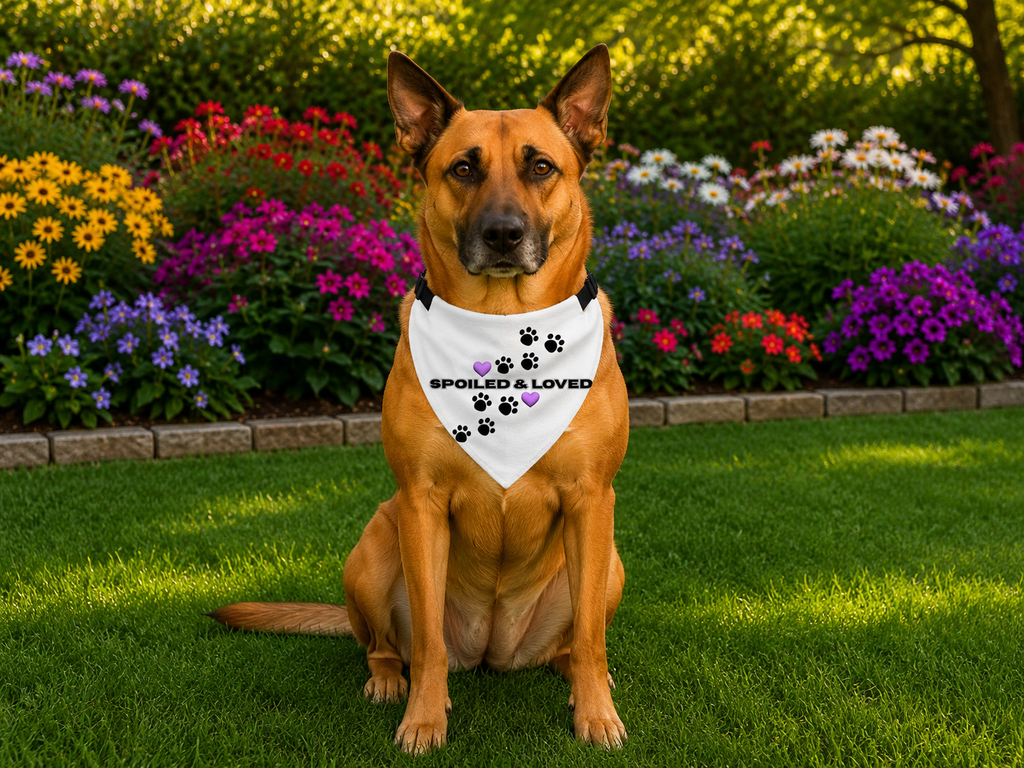 Spoiled & Loved Clip-on Pet Bandana
