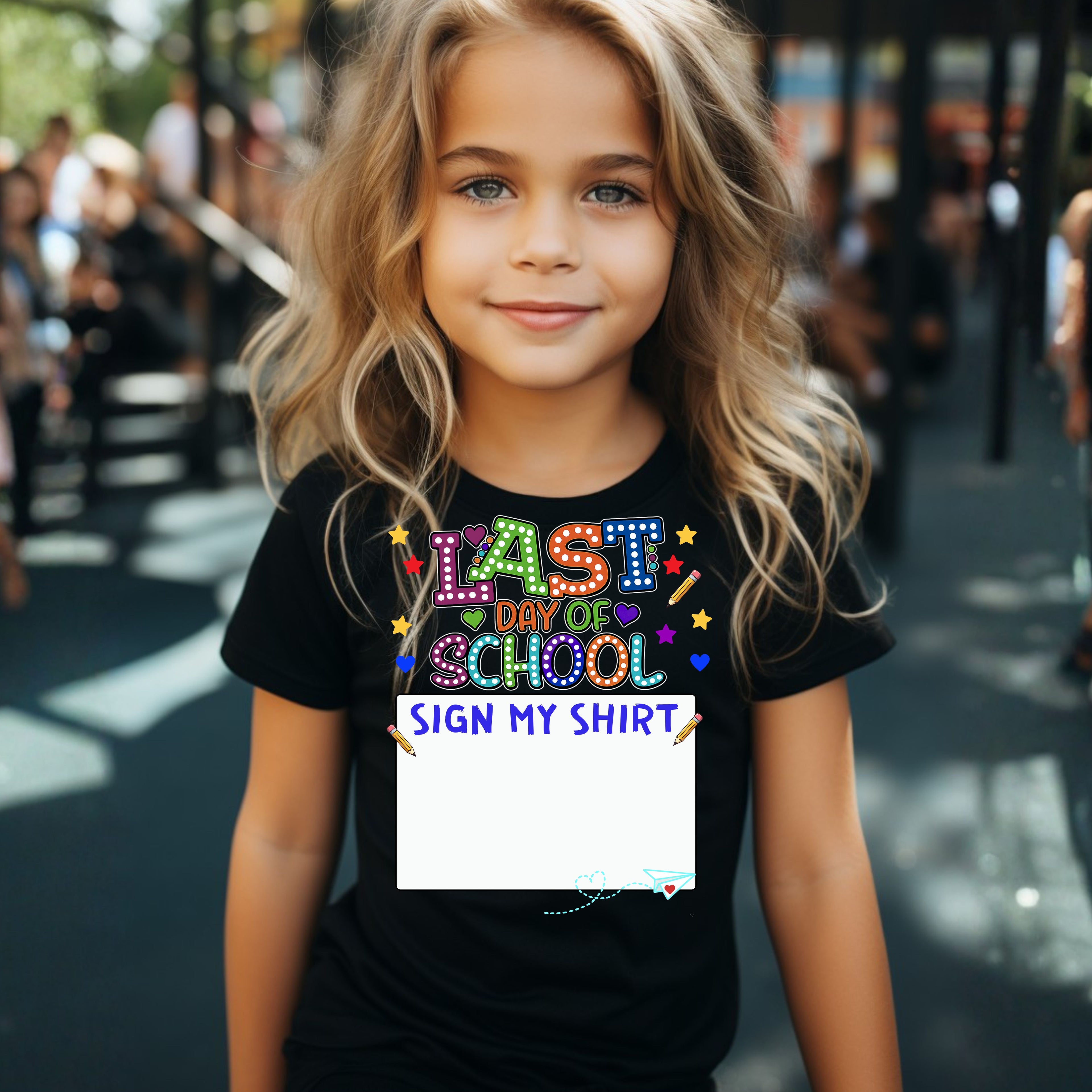 Last Day of School Sign My Shirt-Kids Graduation Tee