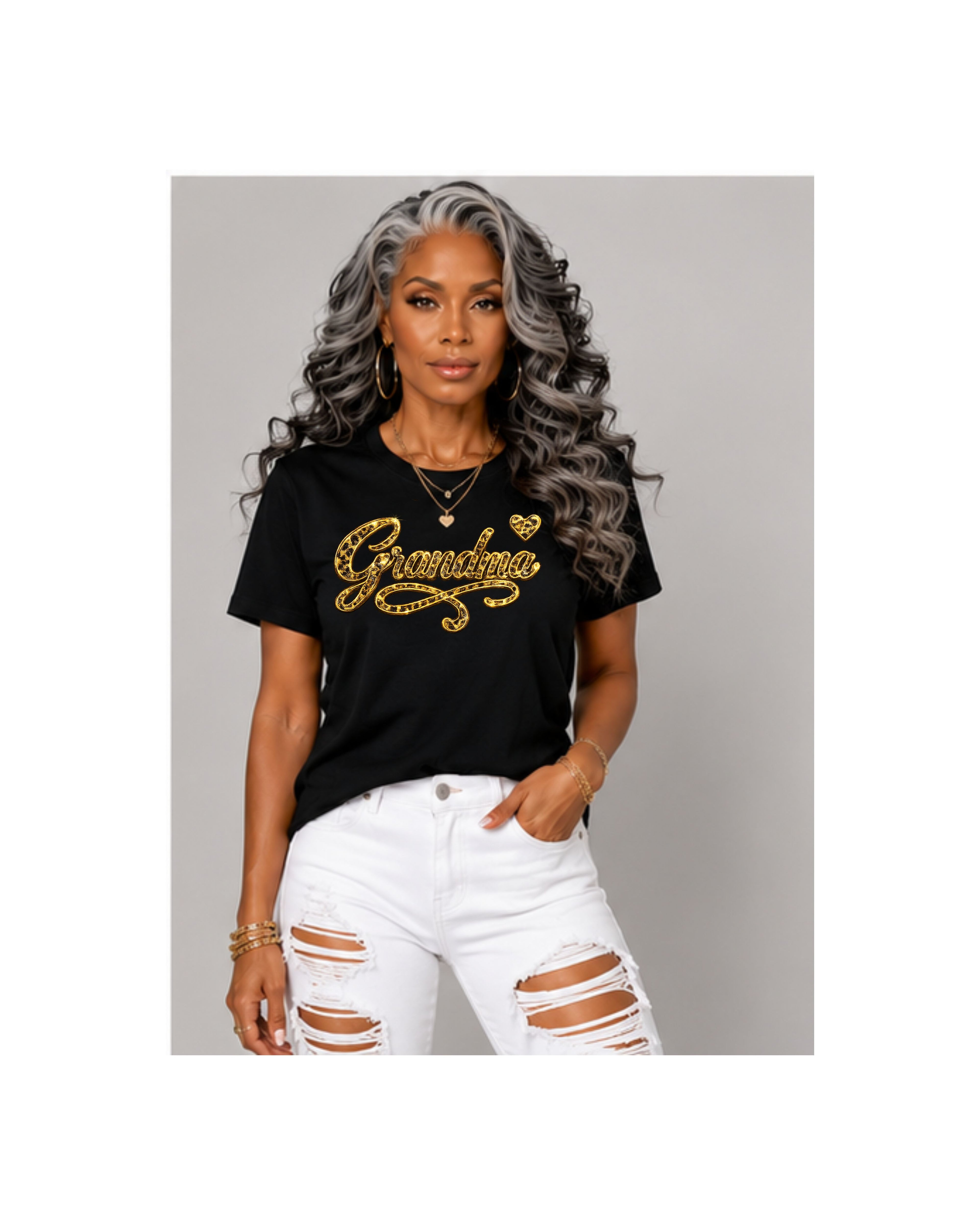 Grandma Gold Script Women's Graphic Tee
