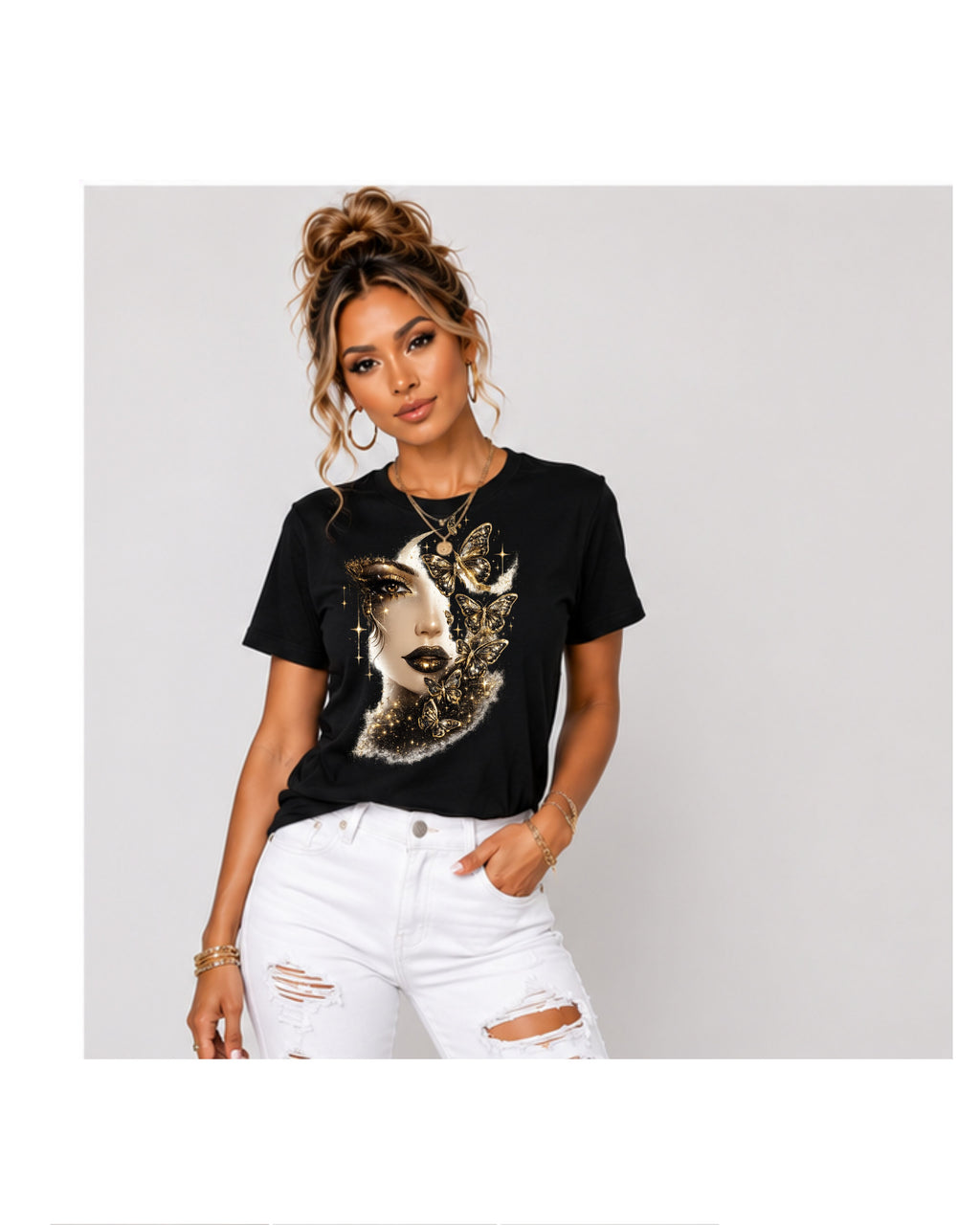 Celestial Butterfly Goddess Tee