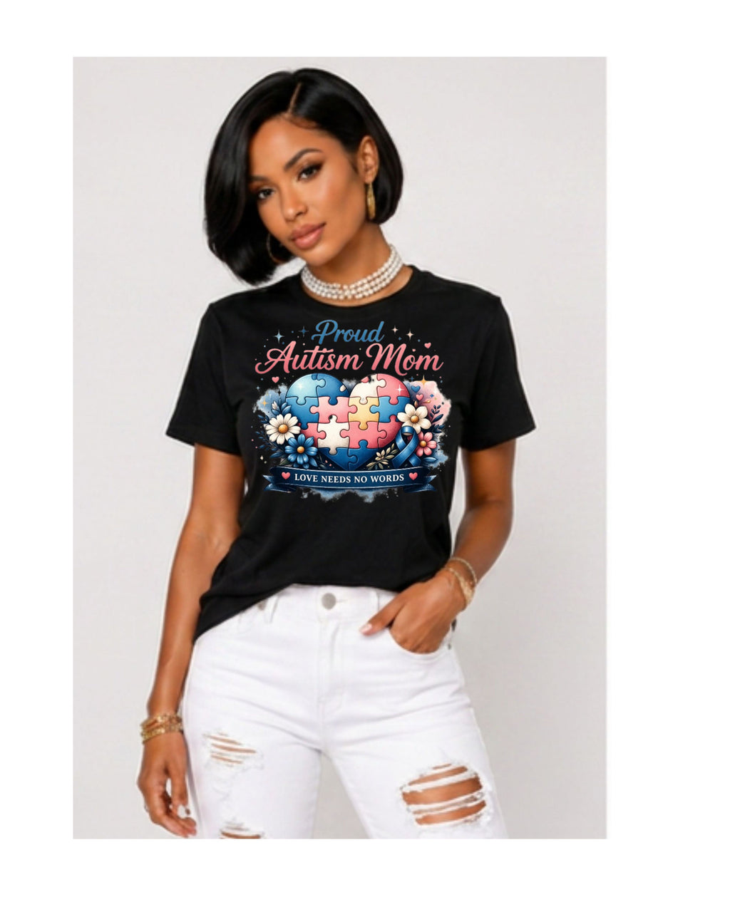 Proud Autism Mom Graphic Tee