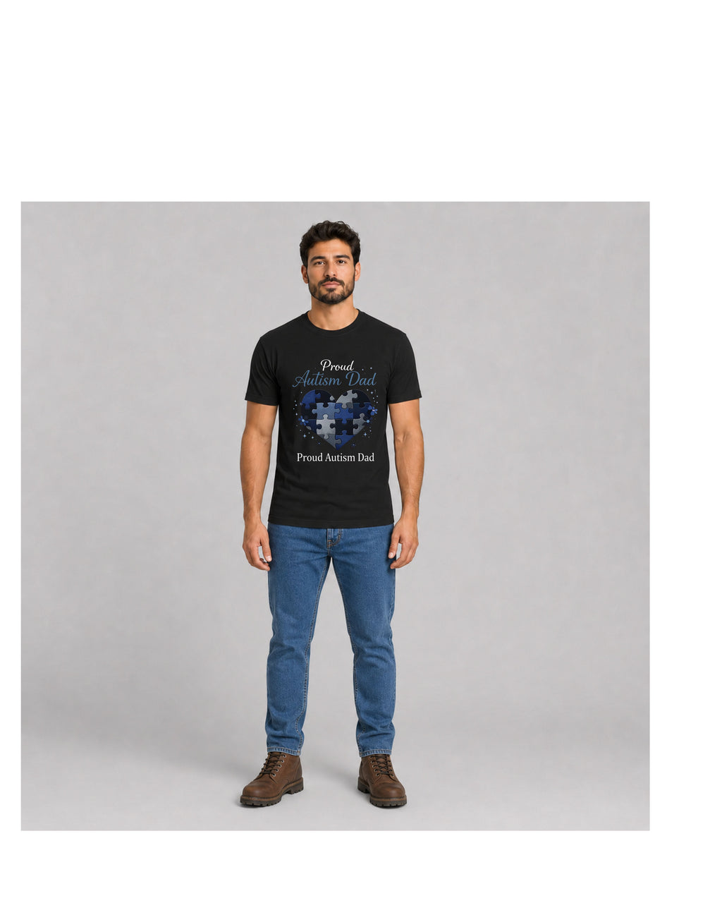 Proud Autism Dad Graphic Tee