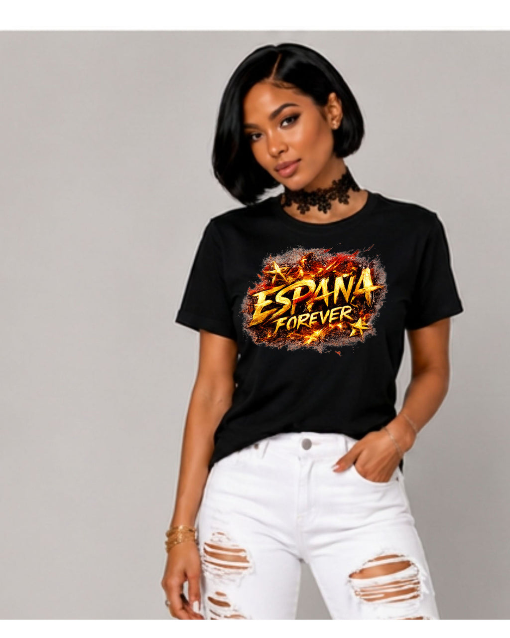 España Forever Women's Graphic Tee | Spain Fan Shirt
