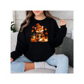 Autumn Fox Cozy Sweatshirt | Fall Pumpkin Lantern Crewneck