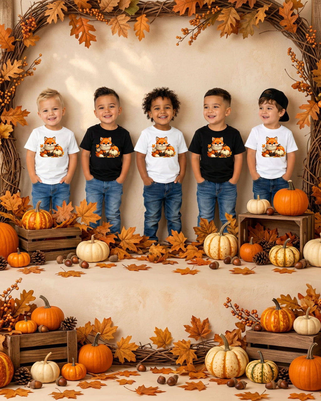 Fall Fox Boys T-Shirt