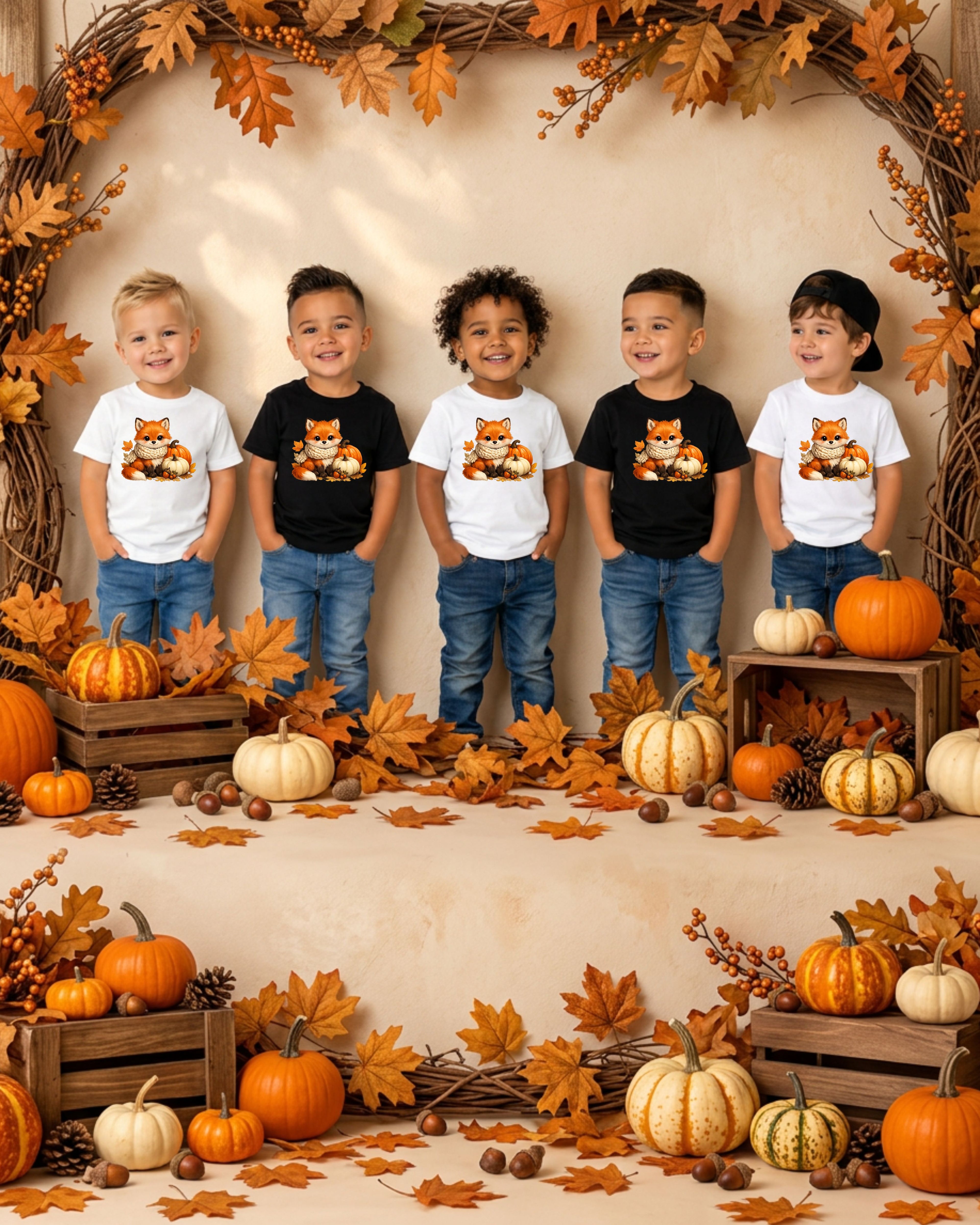 Fall Fox Boys T-Shirt