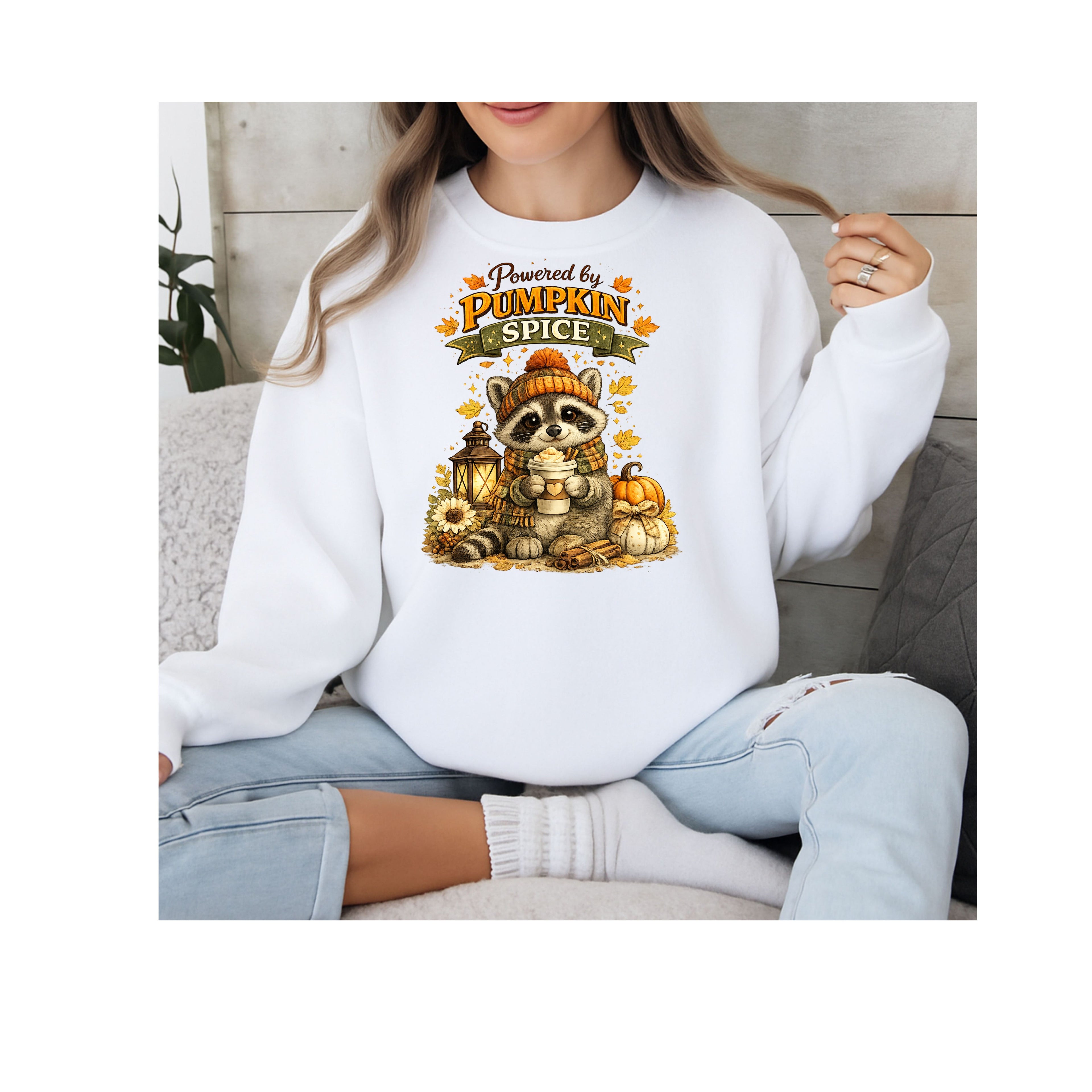 Powered by Pumpkin Spice Sweatshirt