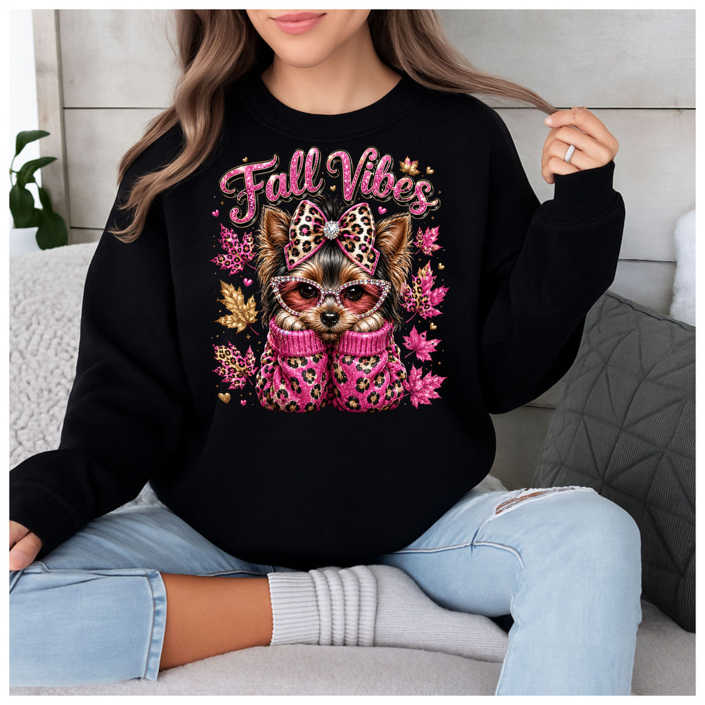 Fall Vibes Chihuahua Sweatshirt | Cute Dog Mom Fall Crewneck