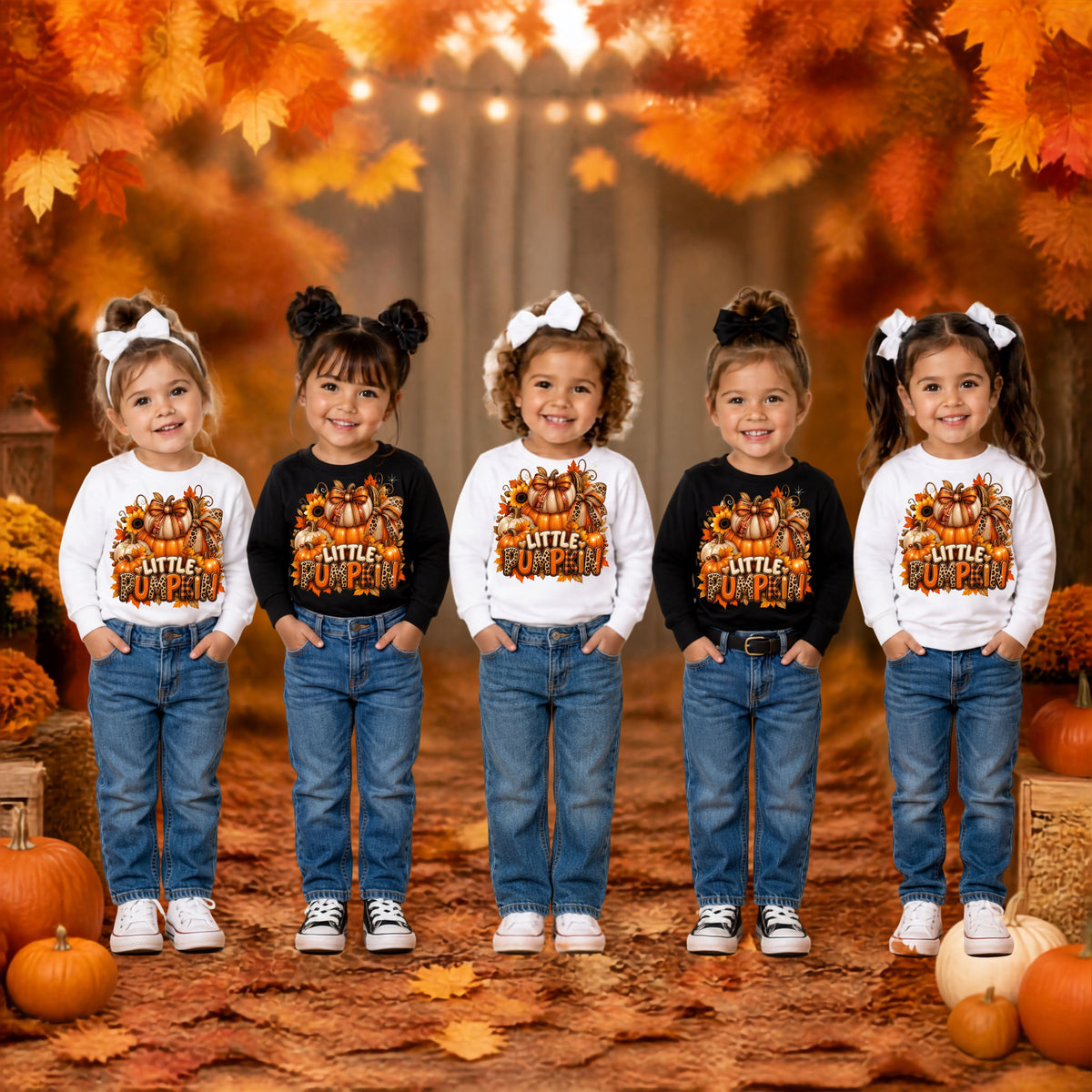 Little Pumpkin Kids Sweatshirt | Fall Harvest Graphic