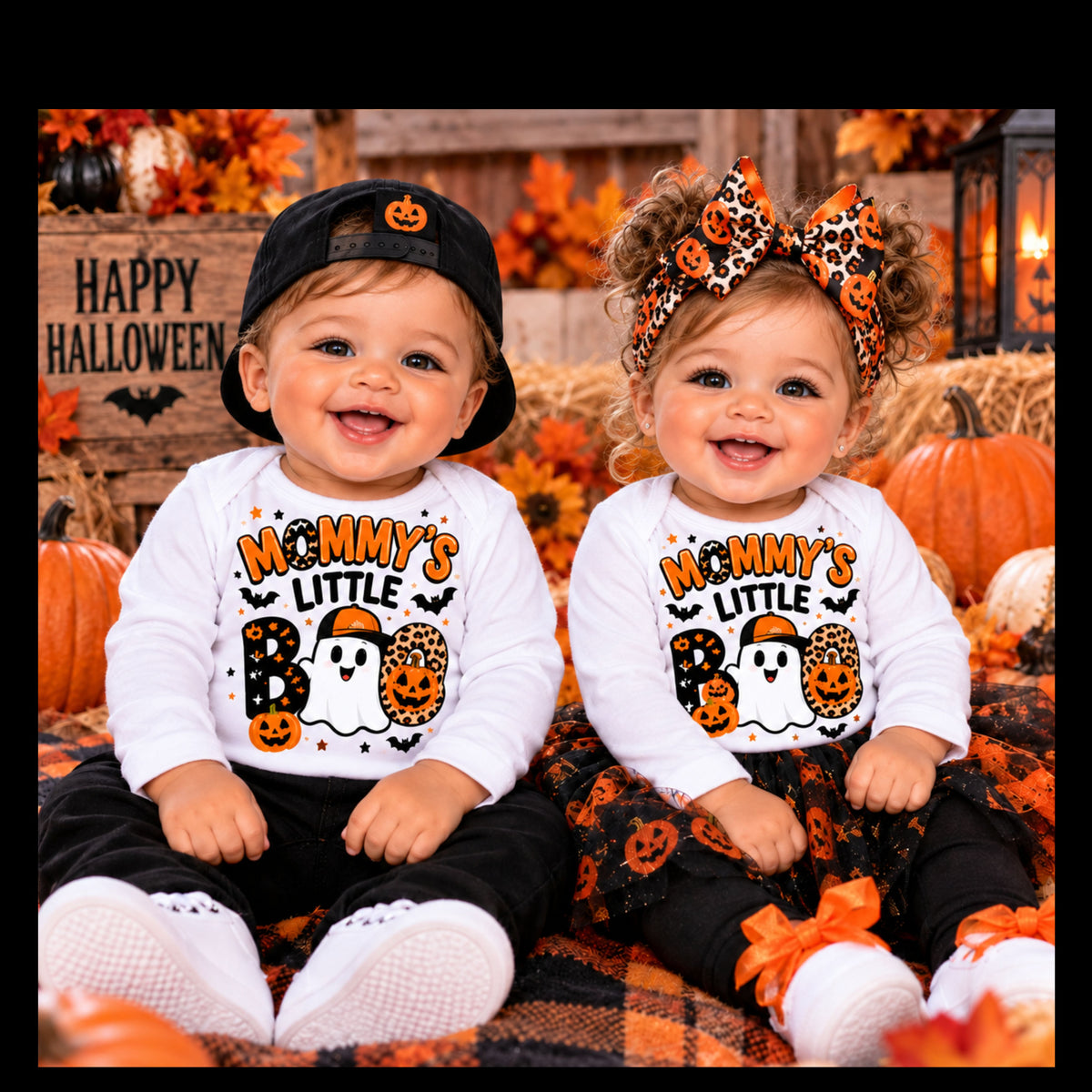 Mommy's Little Boo Baby Onesie | Halloween Ghost Pumpkin Graphic