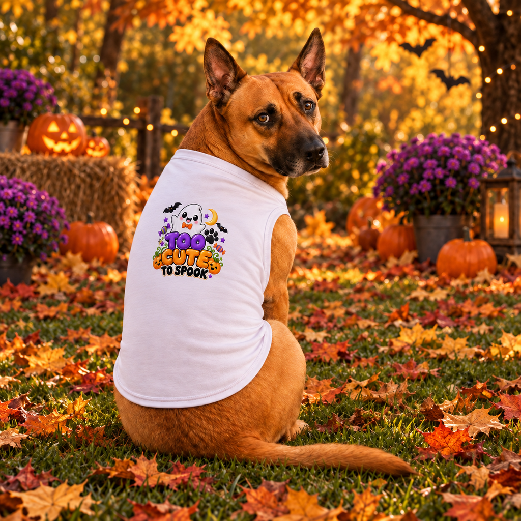 Too Cute to Spook Dog   Pet Tank Top