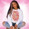 In October We Wear Pink Breast Cancer Awareness Sweatshirt | Pink Ribbon & Bow Crewneck | Support & Hope Shirt
