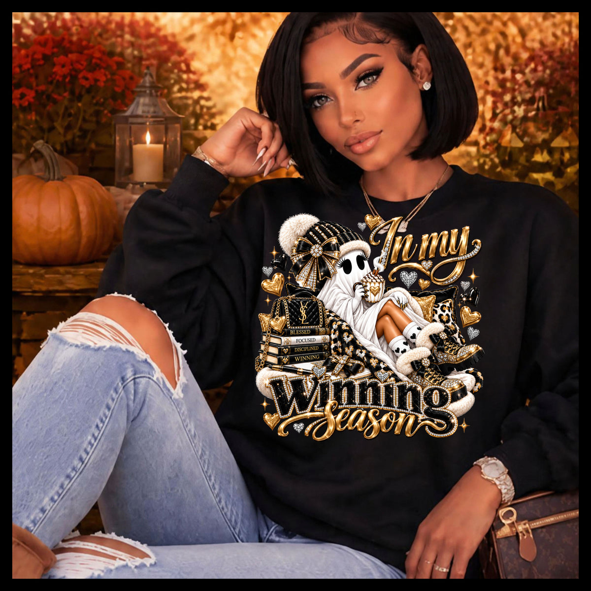 In My Winning Season Sweatshirt | Motivational Ghost Crewneck