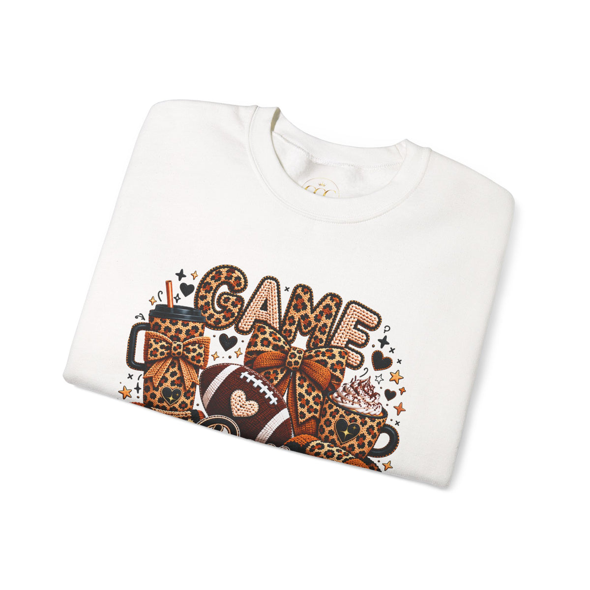Crewneck Sweatshirt — Same Day Vibes Leopard Print Gift