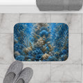 Underwater Coral Reef Bath Mat — Blue Ocean Sea Life Bathroom Rug