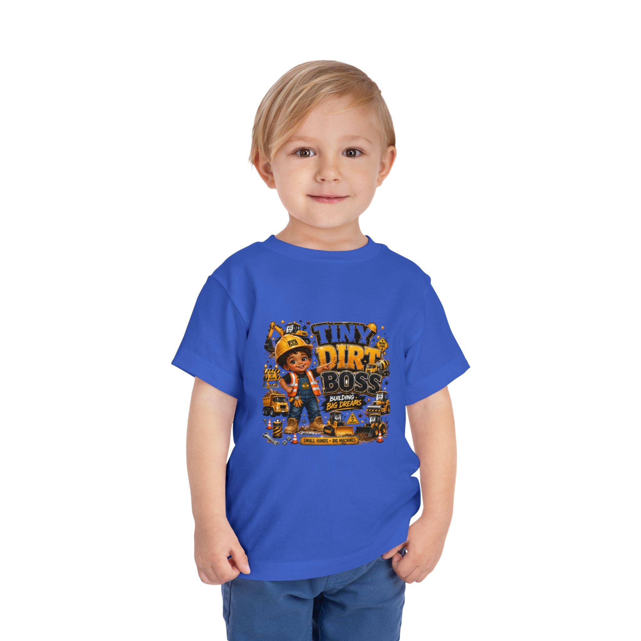 Tiny Dirt Boss Toddler Tee — Construction Crew Shirt for Kids