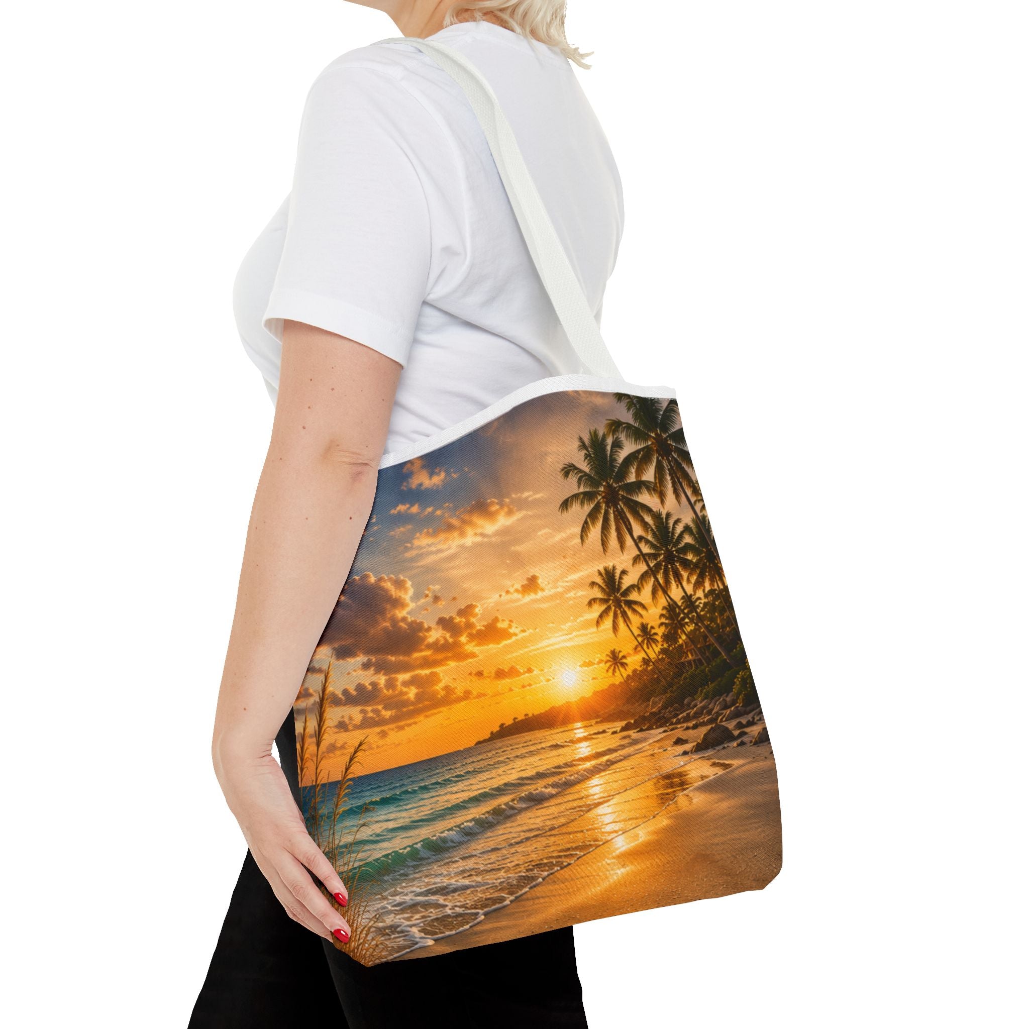 Rest • Relax • Recharge | AOP Tote Bag | Coastal Serenity Collection