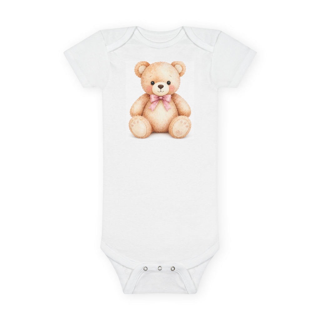 Teddy Bear-Baby Short Sleeve Onesie®