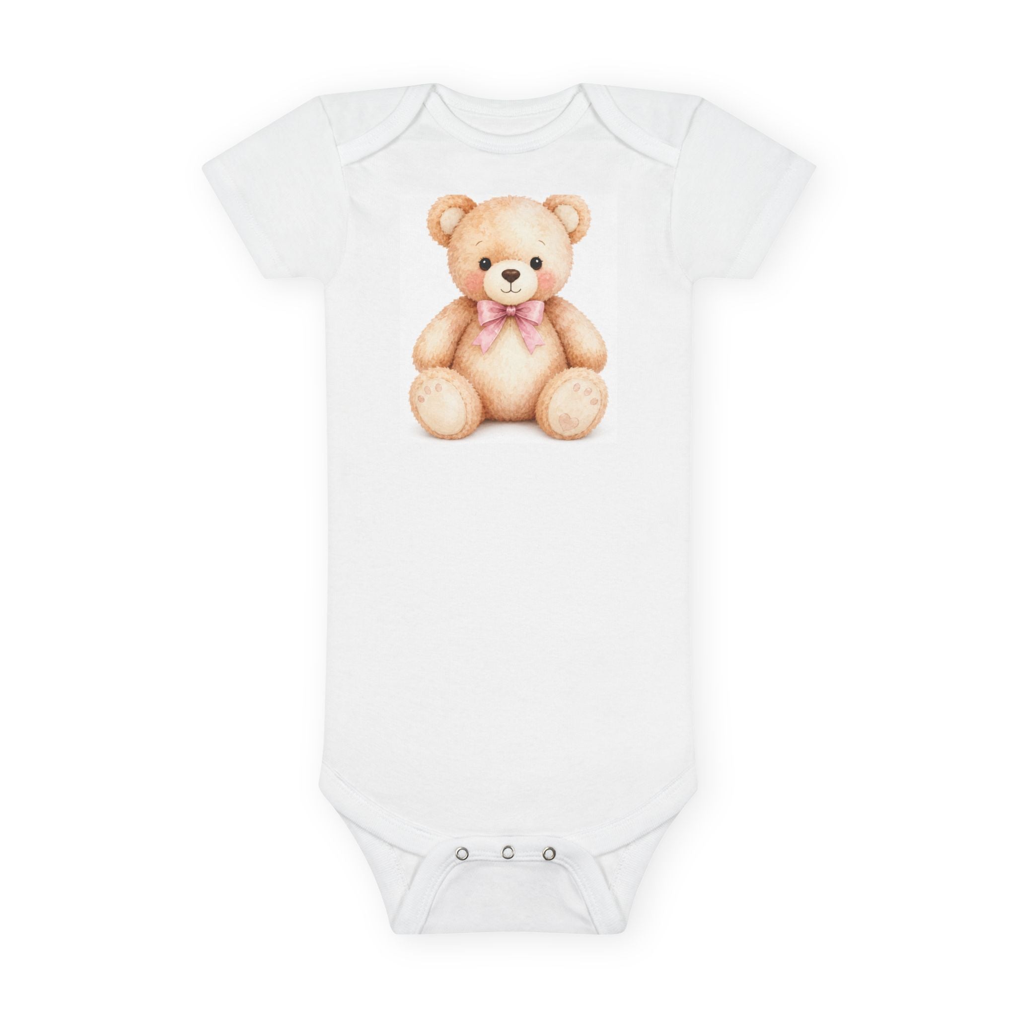 Teddy Bear-Baby Short Sleeve Onesie®