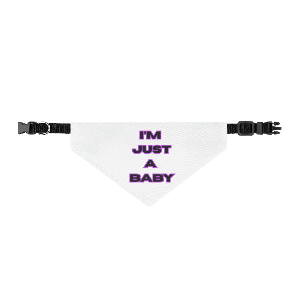 I'm Just A Baby Clip-on Pet Bandana