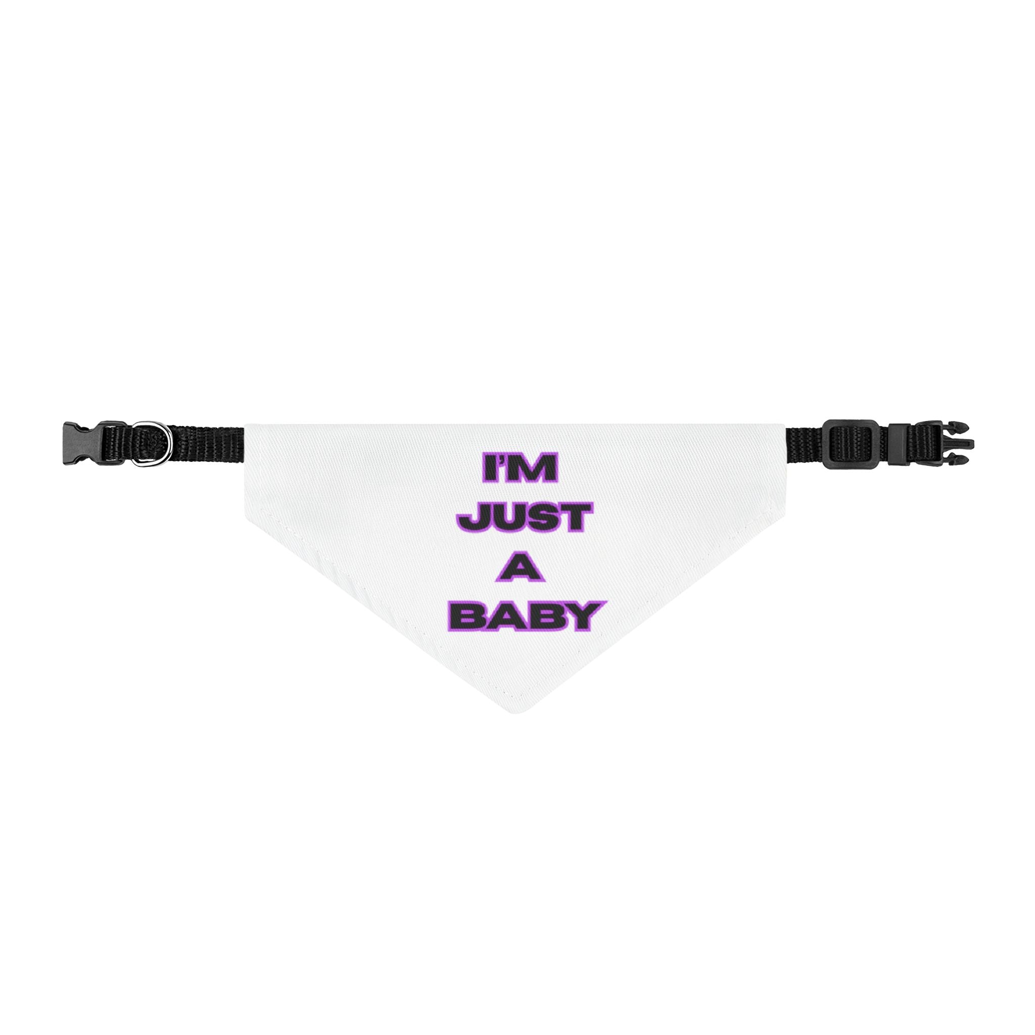 I'm Just A Baby Clip-on Pet Bandana