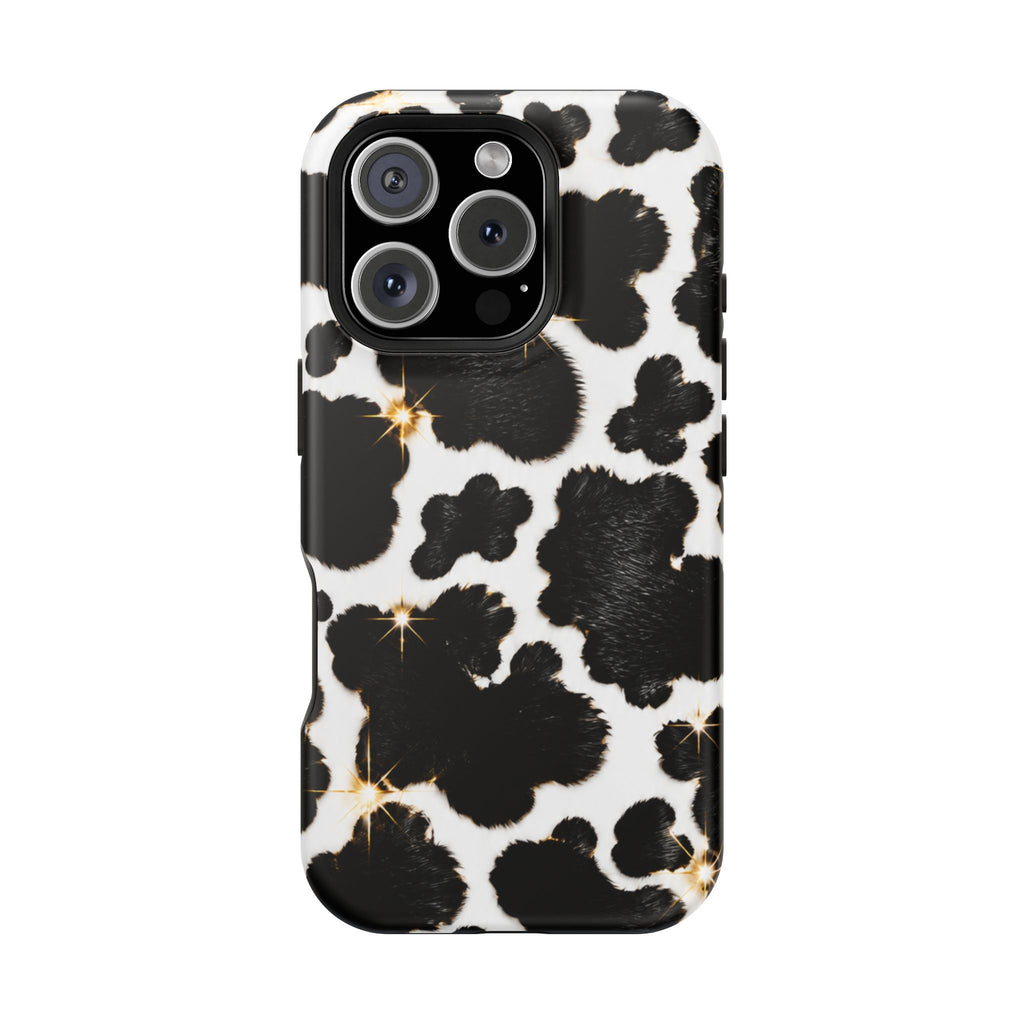 Cow Print Magnetic Impact-Resistant Phone Case