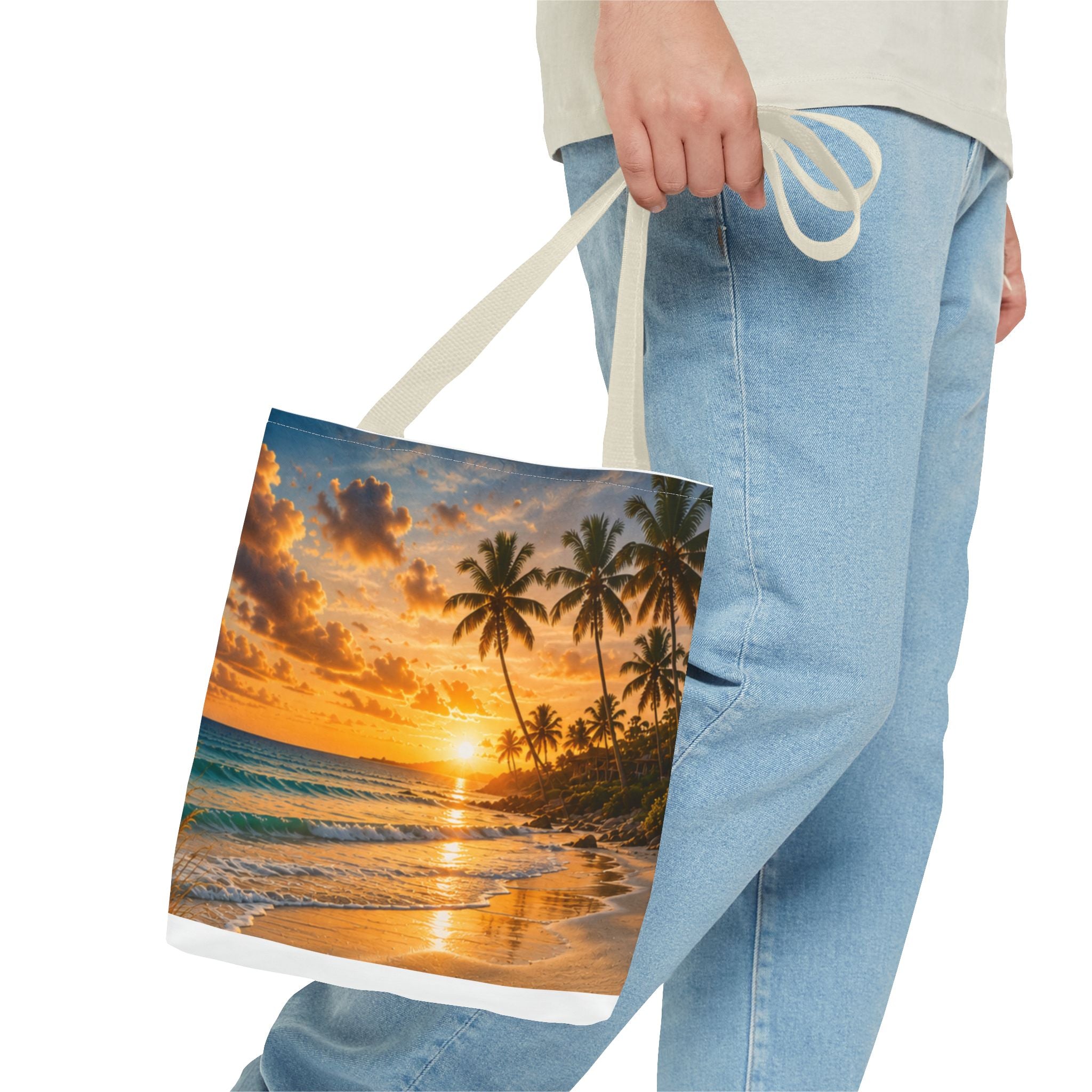 The Beach Is My Home Away From Home | AOP Tote Bag | Coastal Serenity Collection