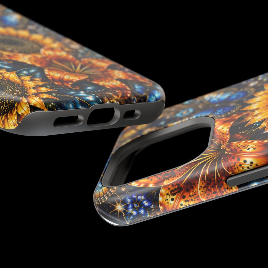 Sunflower & Blue Butterfly Magnetic Impact Phone Case