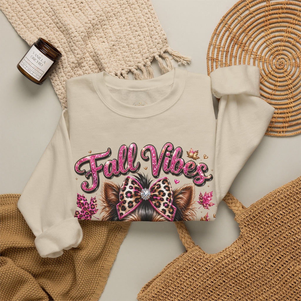 Fall Vibes Chihuahua Sweatshirt | Cute Dog Mom Fall Crewneck