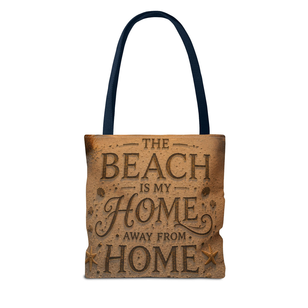 The Beach Is My Home Away From Home | AOP Tote Bag | Coastal Serenity Collection