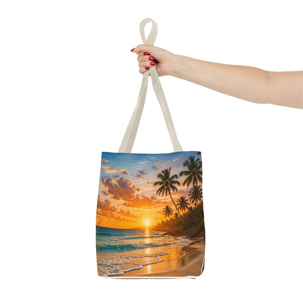 Leave Your Worries In The Sand | AOP Tote Bag | Coastal Serenity Collection
