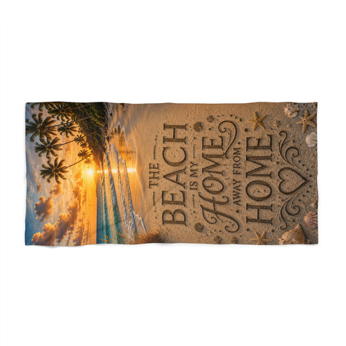 Beach Is My Home Away From Home Throw Blanket | Coastal Serenity Collection