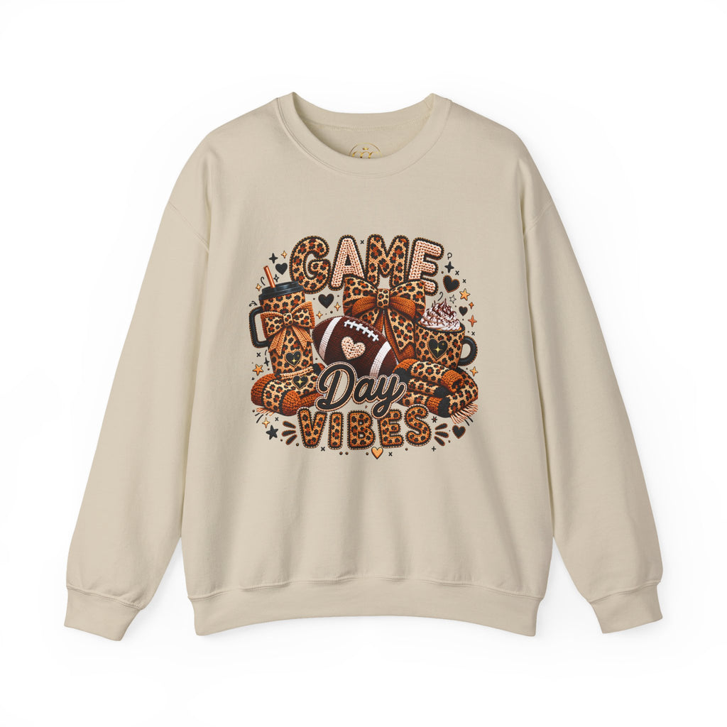 Crewneck Sweatshirt — Same Day Vibes Leopard Print Gift