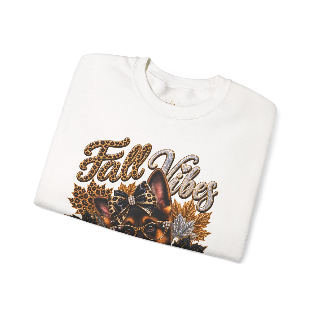 Fall Vibes German Shepherd Sweatshirt | Dog Mom Fall Crewneck
