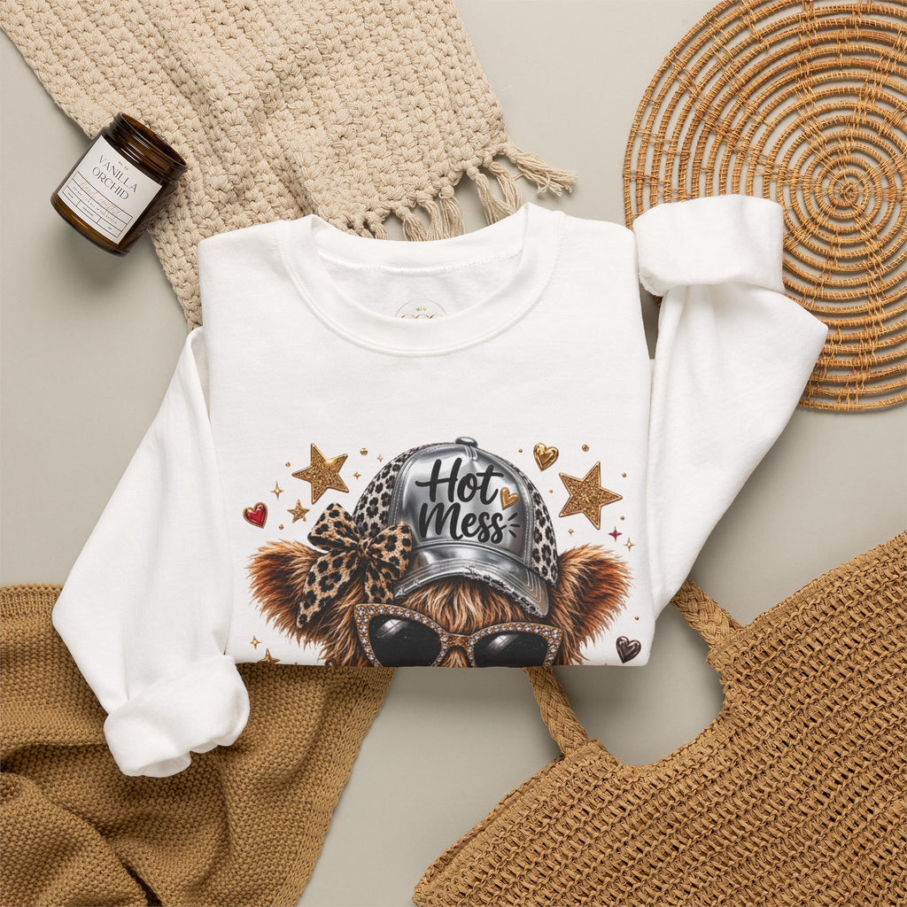 Leopard Cow Fall Crewneck Sweatshirt