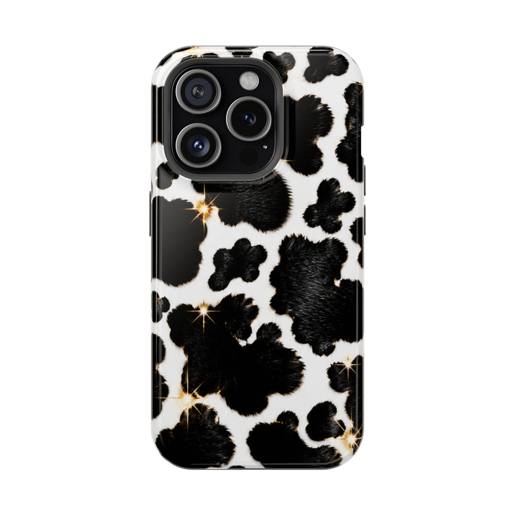 Cow Print Magnetic Impact-Resistant Phone Case